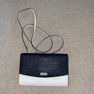 Kate Spade Laurel Winni crossbody bag wallet black cream